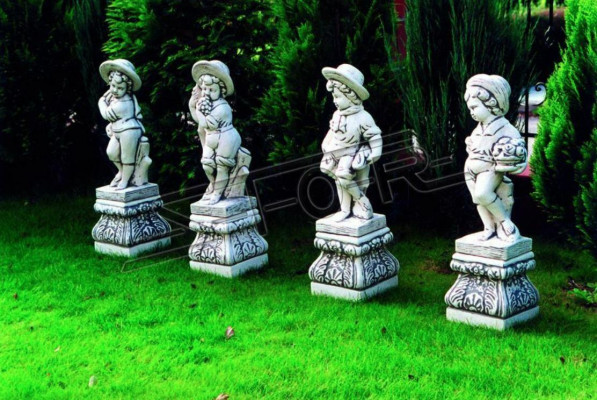 Boy 70cm Figure Statue Figures Sculpture Statues Garden White Decoration