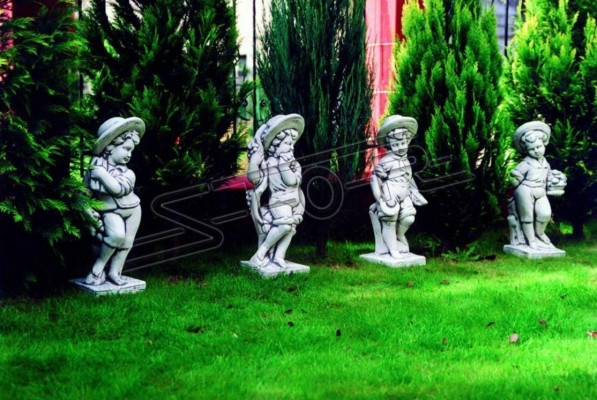 Boy 70cm Figure Statue Figures Sculpture Statues Garden White Decoration