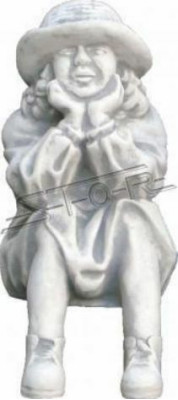 Boy Sitting Figure Statue Figures Sculpture Statues Garden Decoration Instant