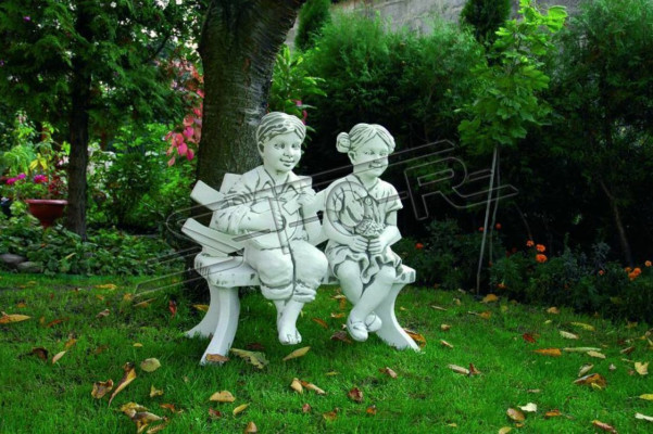 Boy Sitting Figure Statue Figures Decorative Sculpture Statues Garden