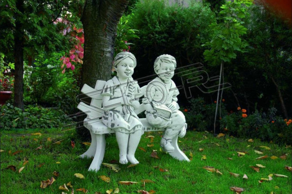 Boy Sitting Figure Statue Figures Sculpture Decorative Statues Garden
