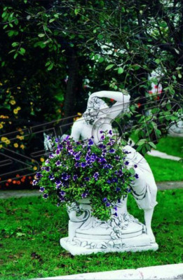 Bucket flower pot pot flowers flower pots flower boxes garden figure