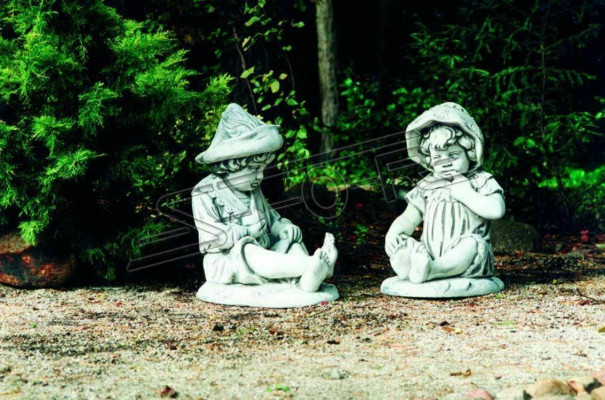 Child 71cm Sculpture Design Figure Statue Garden Figures Statues