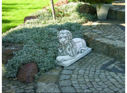 Lion Lying Statue Figure Garden Patio Decoration Sculpture