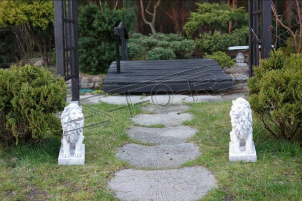 Lion Garden Figure Patio Garden Decor Sculpture Figures Sculptures Statues