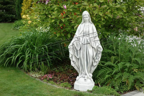 Mother Jesus Mary Statue Grave Sculpture Holy Figure Garden Decoration