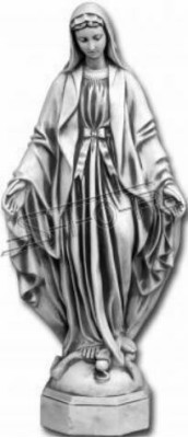 Mother Jesus Mary Statue Grave Sculpture Holy Figure Garden Decoration