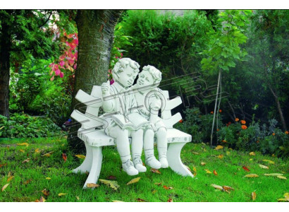 Statue Figure Children on Stool Statues Figures Sculpture Sculptures