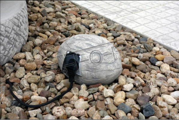 Stone for socket outdoor socket decoration decorative garden