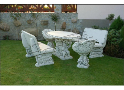 Chairs Chair Armchair Garden Furniture Throne Stone Figure Statue Antique Style