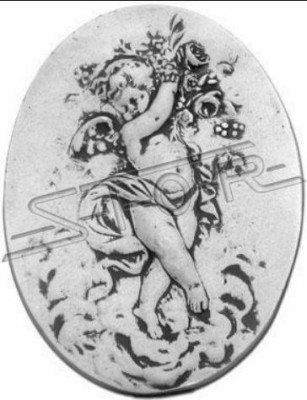 Wall relief stone plate picture child stone paintings angel relief pictures