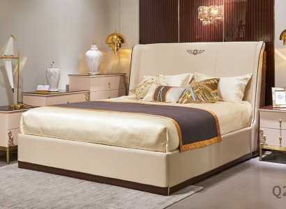 Bed 2x Bedside table 3 pcs. Bedroom Sets Design Modern Luxury Beds