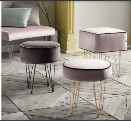 Stool Ottoman Stool Seat Side Footstool Round Stool Upholstered Stool