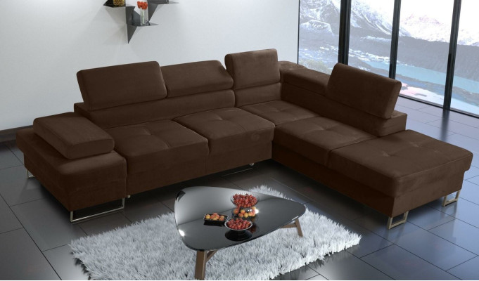 Corner sofa Upholstery Couch Textile Living room L-shape Modern Yellow Design Sofas new