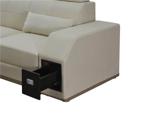 Corner sofa Leather sofa Big U-shape Living landscape Sofa Couch Suite