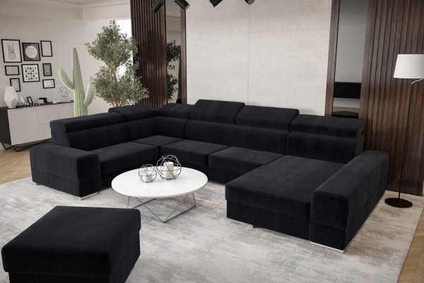 Corner sofa Leather sofa Design Sofa Corner sofas U-shape Modern Upholstery Living room Furniture