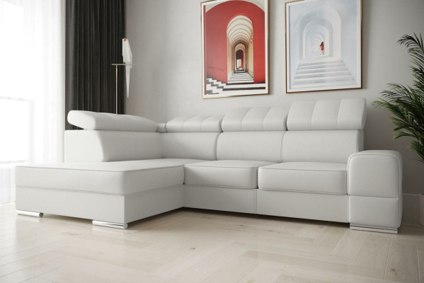 High-quality living room sofa corner sofa L-shape bed function textile modern couches