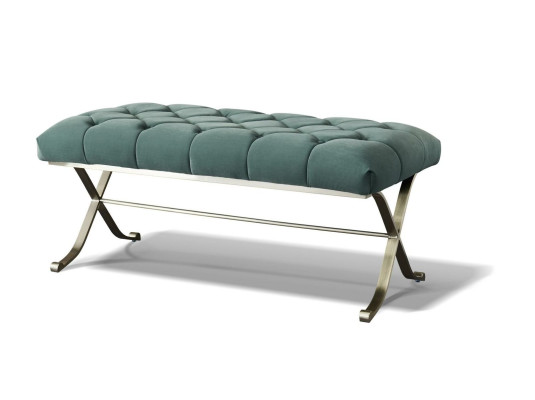 Stool Upholstered Stool Foot Shelf Furniture Living Benches Seat Textile Chesterfield