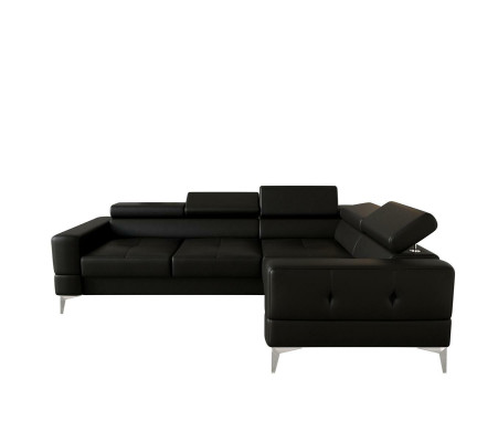 Multifunction Sofa Couch Corner Padding Living room L-shape Black Modern Luxury