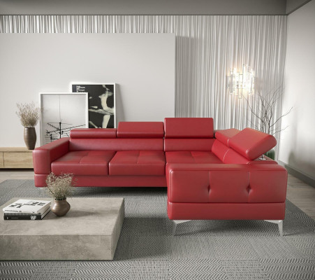 Multifunction Sofa Couch Corner Padding Living room L-shape Black Modern Luxury