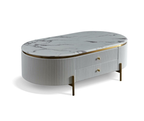 Oval coffee table, designer living room table, side table, Italian