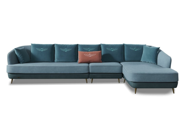 Sofa Corner sofa L-shape Living landscape Designer Couch Upholstery Seat Suite