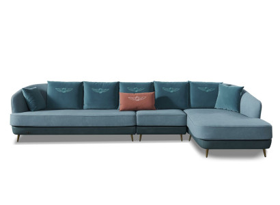 Sofa Corner sofa L-shape Living landscape Designer Couch Upholstery Seat Suite