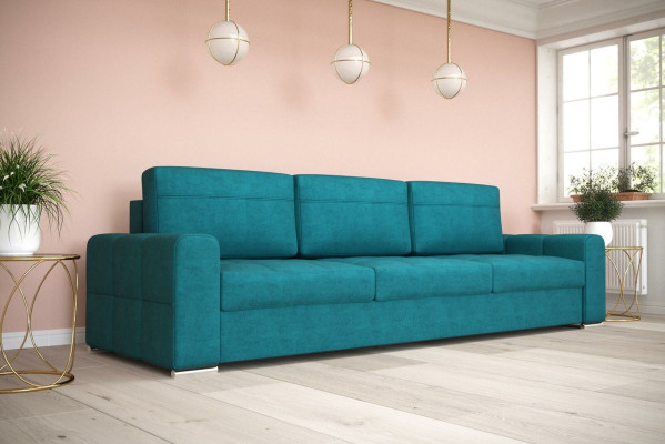 Upholstery Modern Textile Fabric Sofas Three Seater Sofa 3 Seater Bed function Design