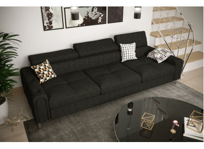 Sofa 3 Seater Textile Leather Sofas Couch Upholstery Luxury Furniture Modern Three Seater