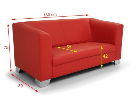 Sofa Couch Design Upholstery Modern Leather Sofas 2 Seater Two-seater Designer new