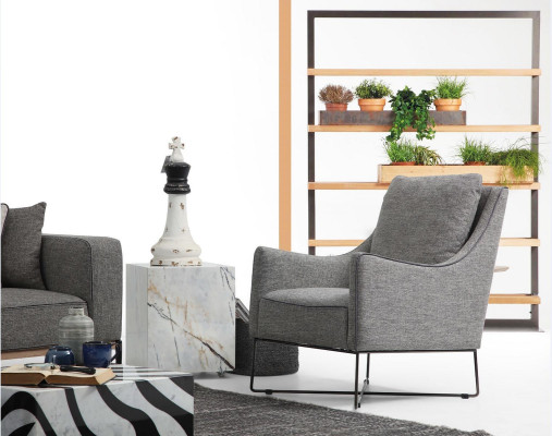 Sofa set 221 Seater Sofa Modern Fabric Set Gray Group Living room