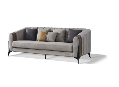 Sofa set 3+1+1 Seater Set Design Sofas Upholstery Couches Textile Leather