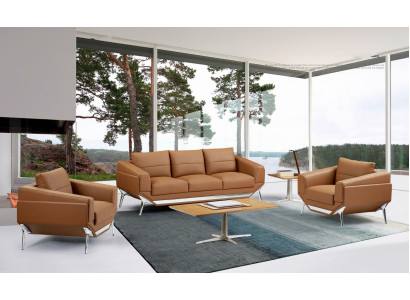 Sofa set 311 Seater Set Design Sofas Upholstery Couches Imitation leather Relax