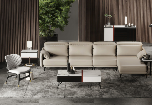 Designer leather sofa Corner sofa Upholstery Corner Couch Seat Corner L-shape Suite Sofa new