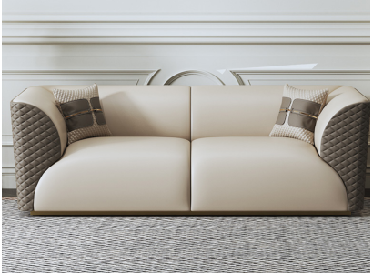 Sofa three-seater couch classic new upholstery 3 seater decorative leather couches