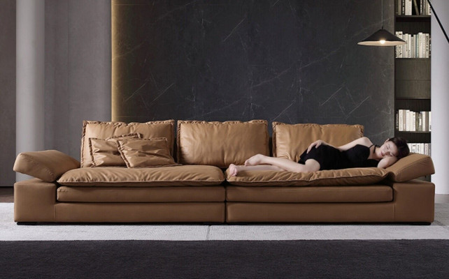Sofas 4 Seater Textile Big Xxl Living room Leather new Sofa Couch Furniture