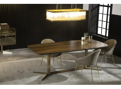 Dining table Furniture Table Luxury Furnishings stainless steel Legs Kitchen Table Tables