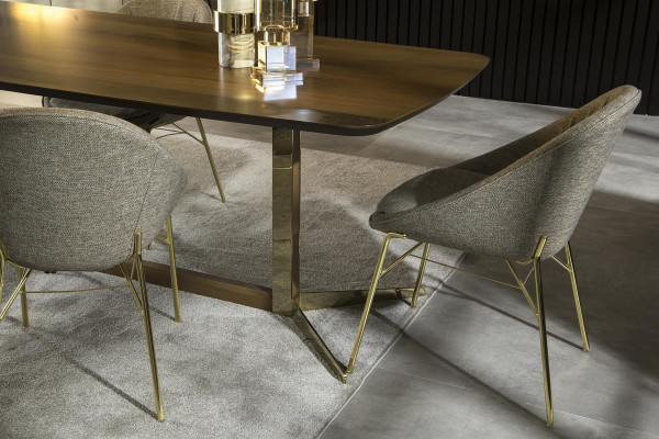 Dining table Furniture Table Luxury Furnishings stainless steel Legs Kitchen Table Tables