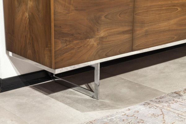 Sideboard + Mirror from stainless steel Chest of drawers Storage space Luxurious Practical Lowboard