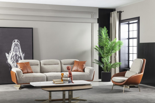 Table Coffee table Set 2x Tables Luxury Furniture Living room Design wooden table 2 pieces.