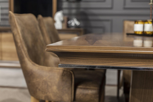 Luxury Dining table 207x101cm Table Elegant Dining room Tables Wooden Table Furniture