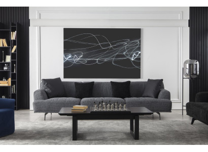 Couch Four Seater Upholstery Furniture Fabric Sofa Couch 284cm Couches Big Sofas