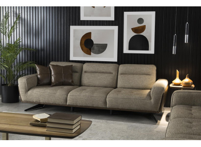Cozy Couch 260cm Big Sofa Couches Sofas Fabric Sofa Textile Living room