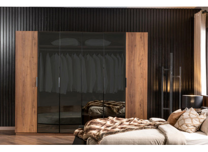 Glass Cabinet Wardrobe Brown Transparent Tinted Glass Fronts Wardrobe Furniture