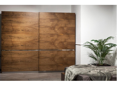 Large Sliding Doors Wardrobe Wardrobe Brown Clothes Cupboard 265cm