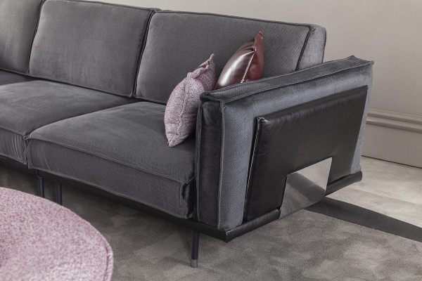 Big Sofa 330cm Fabric xxl Couch Fabric Sofa Upholstery Seat Pad Furniture Textile