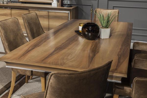 Luxury dining room suite table 4x armchair sideboard sideboard 5 pieces