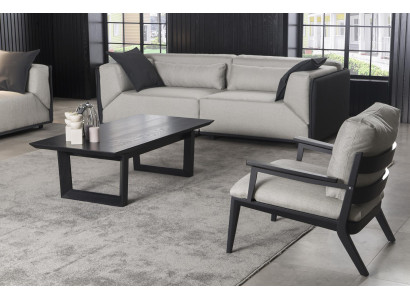 Sofa set 3+1 Seater Couch Upholstery Furniture Coffee table Sofa Table 3pcs. set