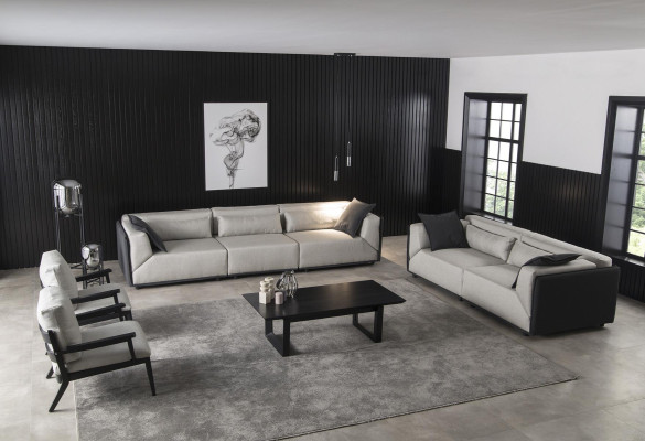 Sofa set 3+1 Seater Couch Upholstery Furniture Coffee table Sofa Table 3pcs. set