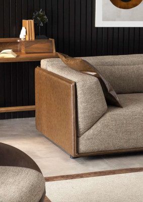 Living landscape Corner sofa Couch Upholstery Furniture Corner suite Sofa Fabric sofa